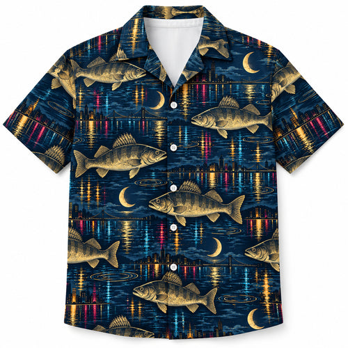 Zander Afterdark Reflections Hawaiian Shirt