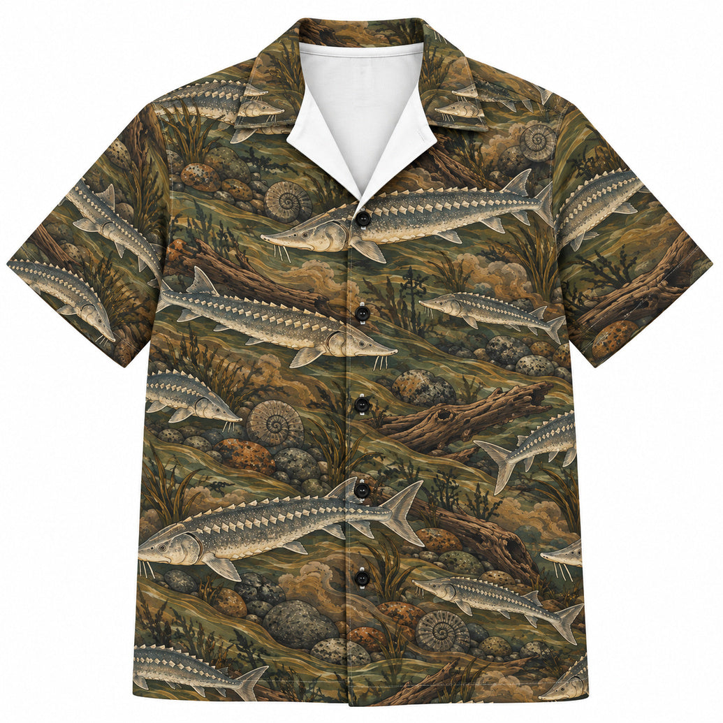 Riverbed Sturgeon Relics Hawaiian Shirt