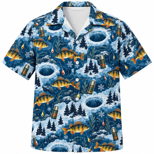 Perch Hole Winter Camp Hawaiian Shirt