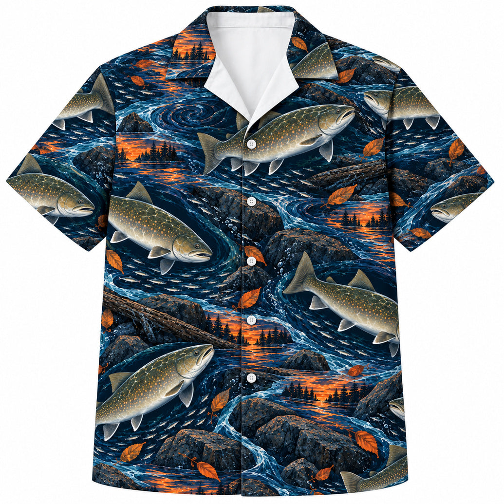 Bull Pool Ember Drift Hawaiian Shirt