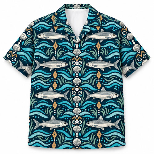 Ghost Flat Tiki Passage Hawaiian Shirt