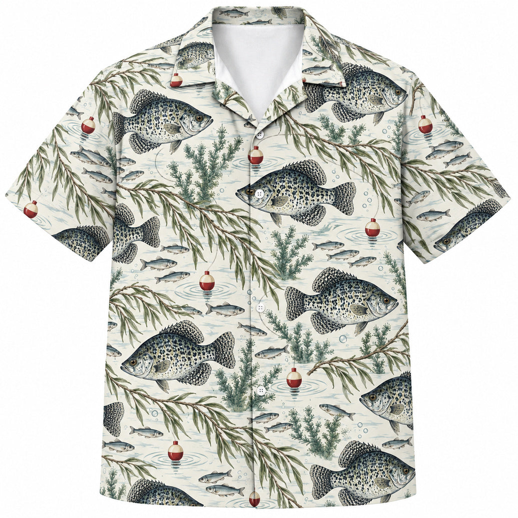 Crappie Minnow Drift Hawaiian Shirt
