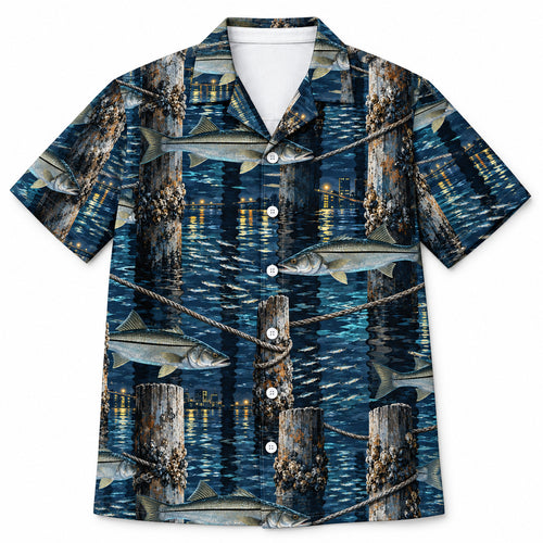 Piling Shade Snook Run Hawaiian Shirt
