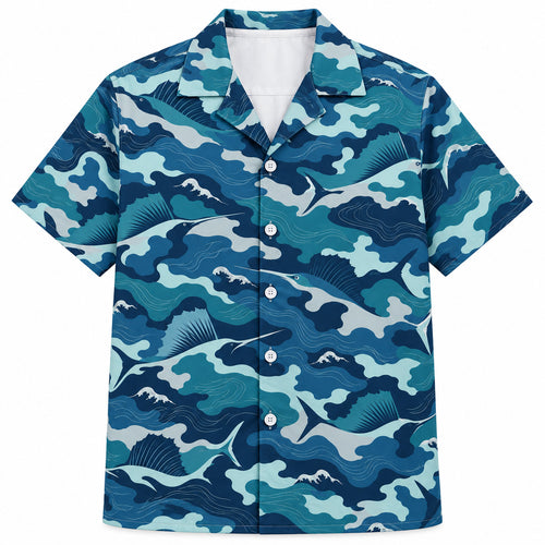 Bluewater Sailfish Veil Hawaiian Shirt