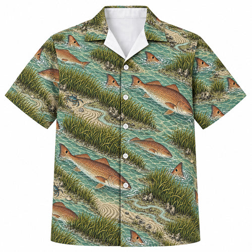 Copper Tail Marsh Drift Hawaiian Shirt