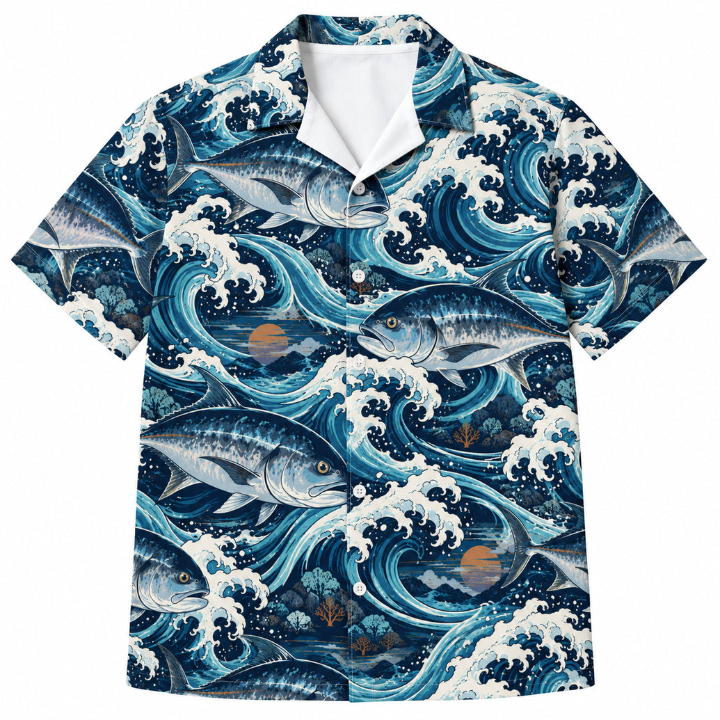 Trevally Wave Engine Hawaiian Shirt