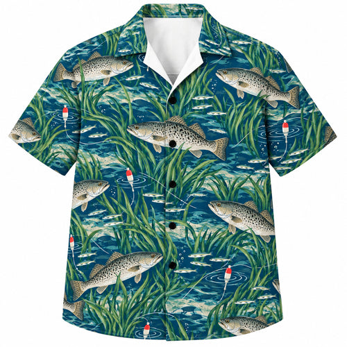 Corkline Speckle Meadow Hawaiian Shirt