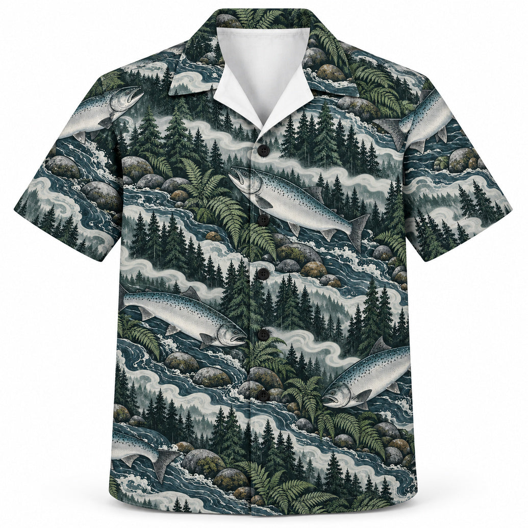 Cedar Fog Chinook Run Hawaiian Shirt