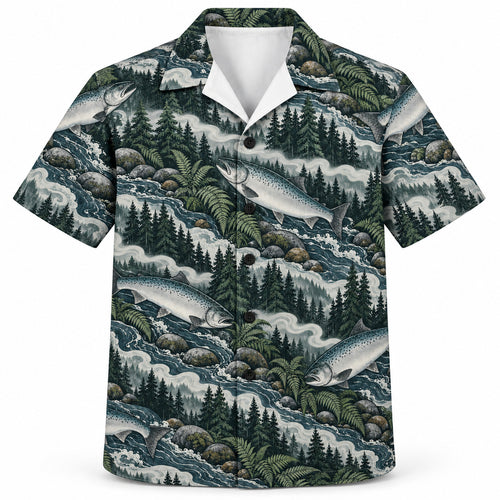 Cedar Fog Chinook Run Hawaiian Shirt