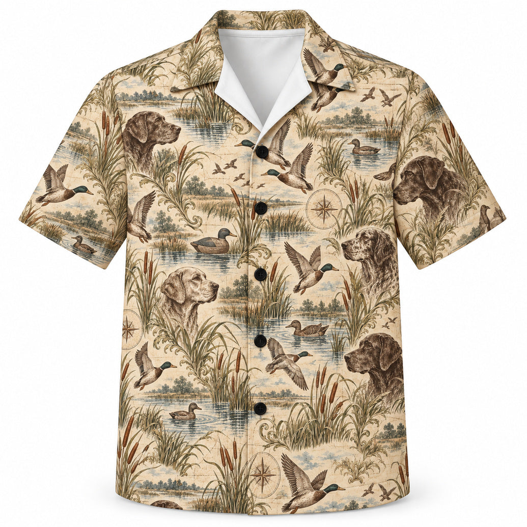 Retriever & Marsh Ledger Hawaiian Shirt