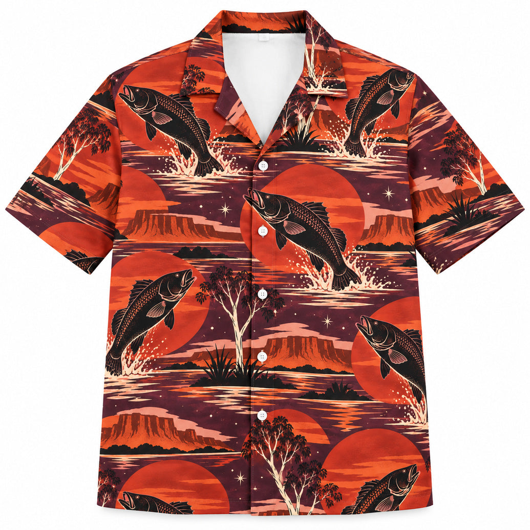 Territory Sun Barra Leap Hawaiian Shirt