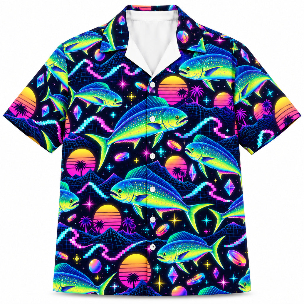 Mahi Midnight Arcade Hawaiian Shirt