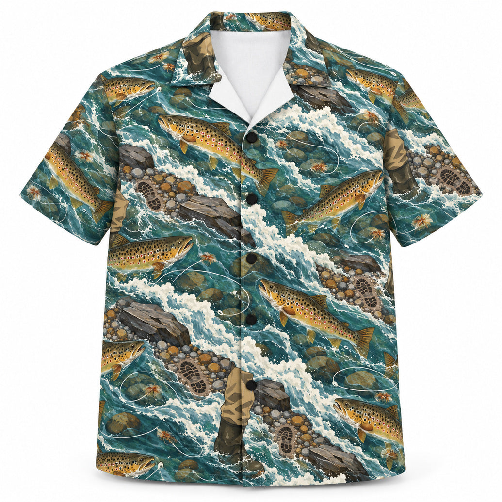 Currentline Brown Waders Hawaiian Shirt