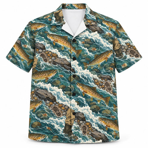 Currentline Brown Waders Hawaiian Shirt
