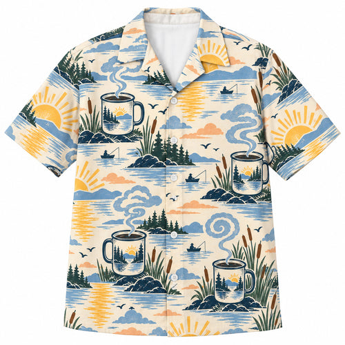First Light Lake Mug Hawaiian Shirt