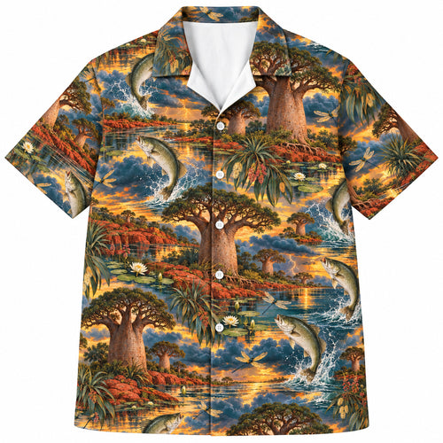 Boab Leap Barramundi Hawaiian Shirt