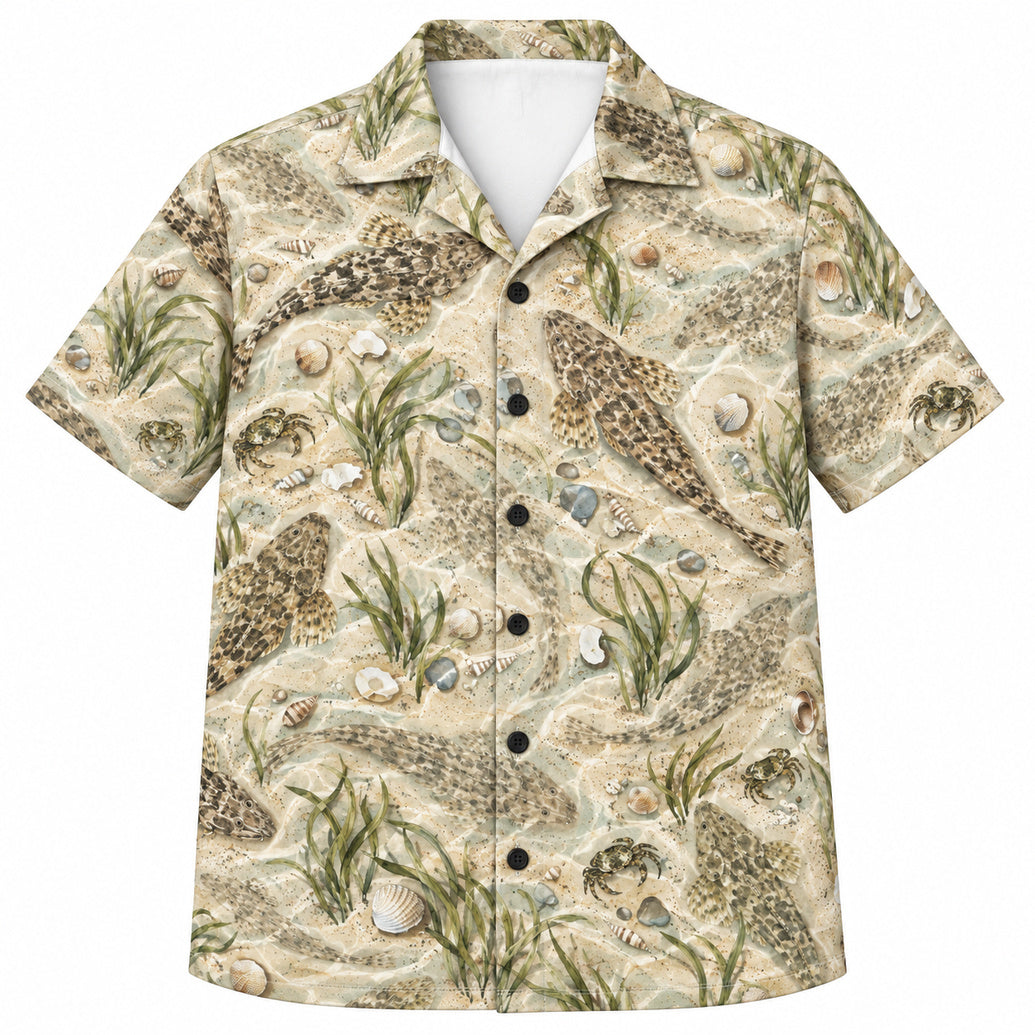 Sandbar Flathead Hide Hawaiian Shirt