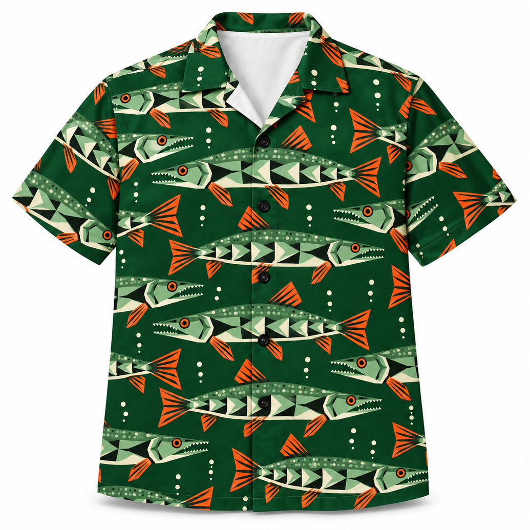Pike Prism Teeth Hawaiian Shirt