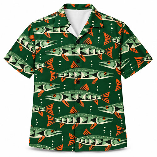 Pike Prism Teeth Hawaiian Shirt