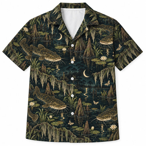 Crescent Moss Flathead Bayou Hawaiian Shirt