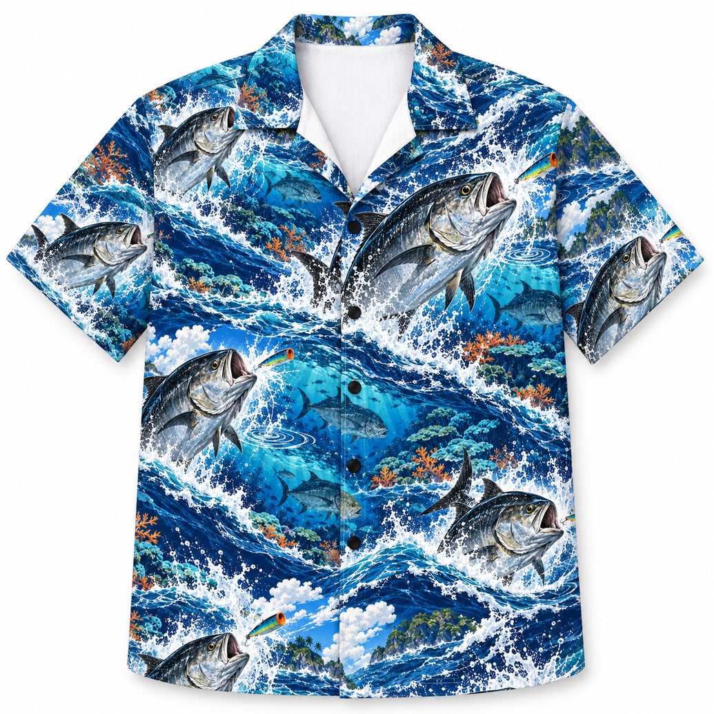 Reef Impact GT Popper Hawaiian Shirt