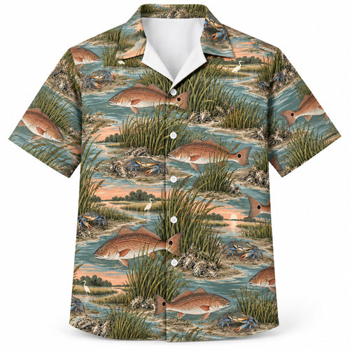 Marshfire Red Drum Hawaiian Shirt