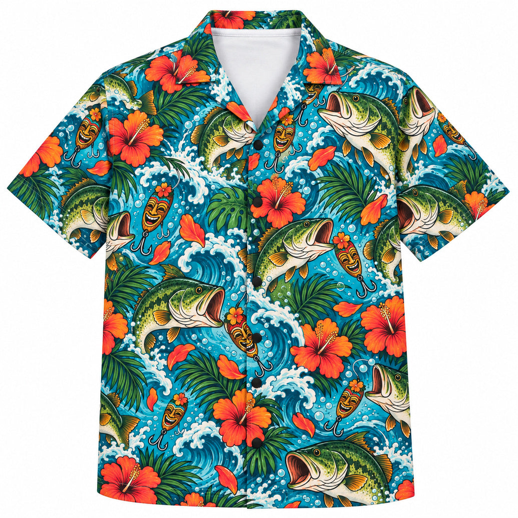 Tiki Lure Pursuit Hawaiian Shirt