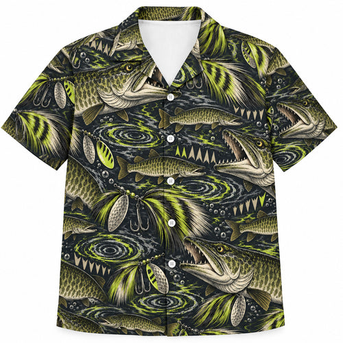 Bucktail Bite Radius Hawaiian Shirt