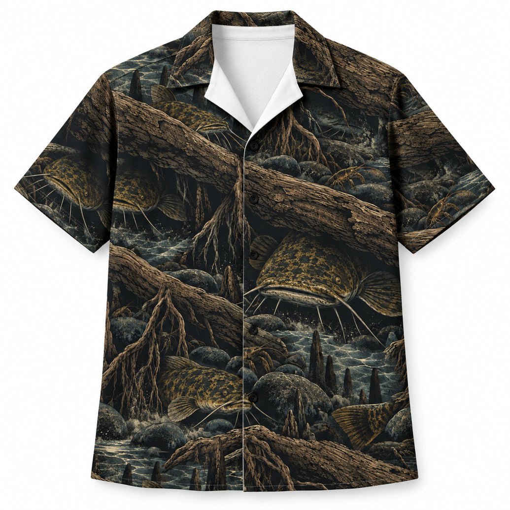 Flathead Log Ambush Hawaiian Shirt