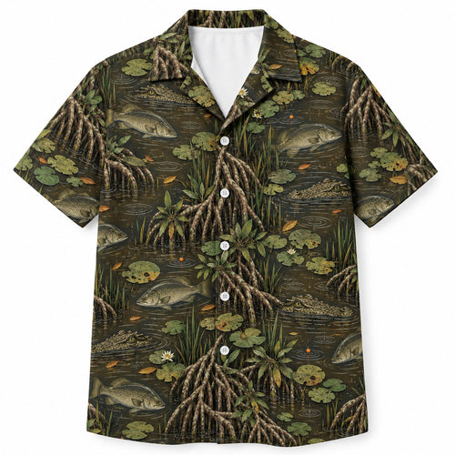 Crocwater Barra Passage Hawaiian Shirt