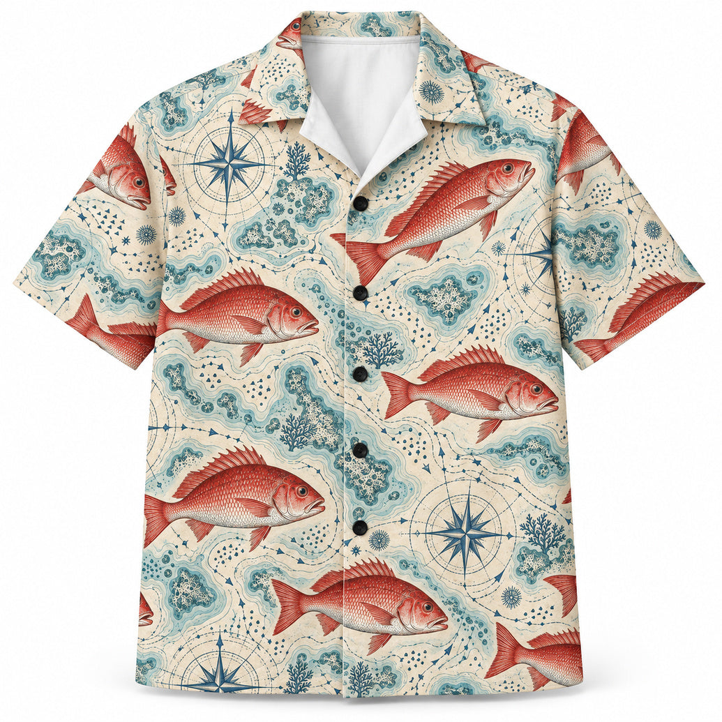Sounding Rose Snapper Hawaiian Shirt