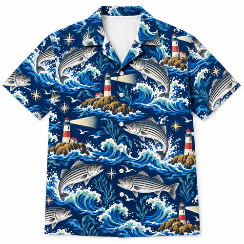 Beacon Breaker Striper Hawaiian Shirt