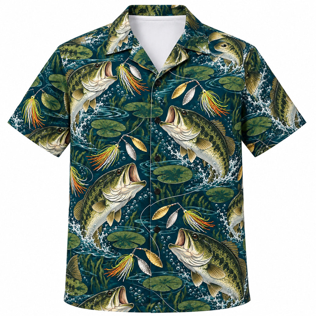 Willow Flash Bass Strike Hawaiian Shirt