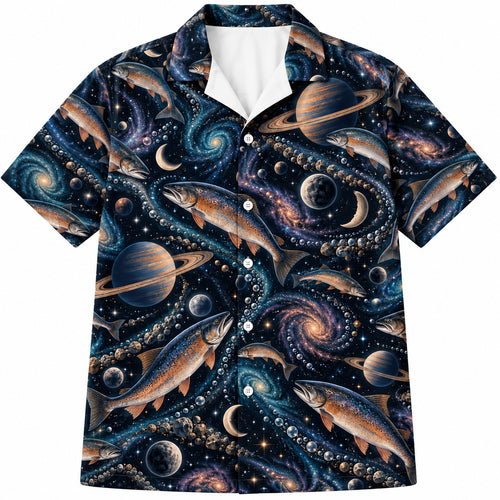 King Salmon Orbit Run Hawaiian Shirt