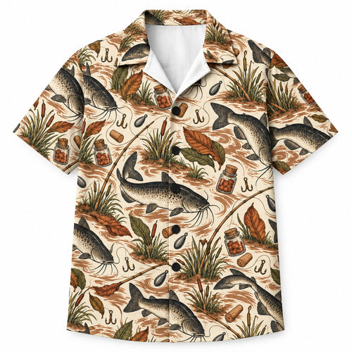 Southern Stink-Bait Catfish Social Hawaiian Shirt