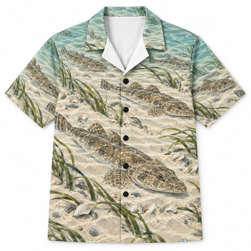 Sandbar Flathead Stillness Hawaiian Shirt