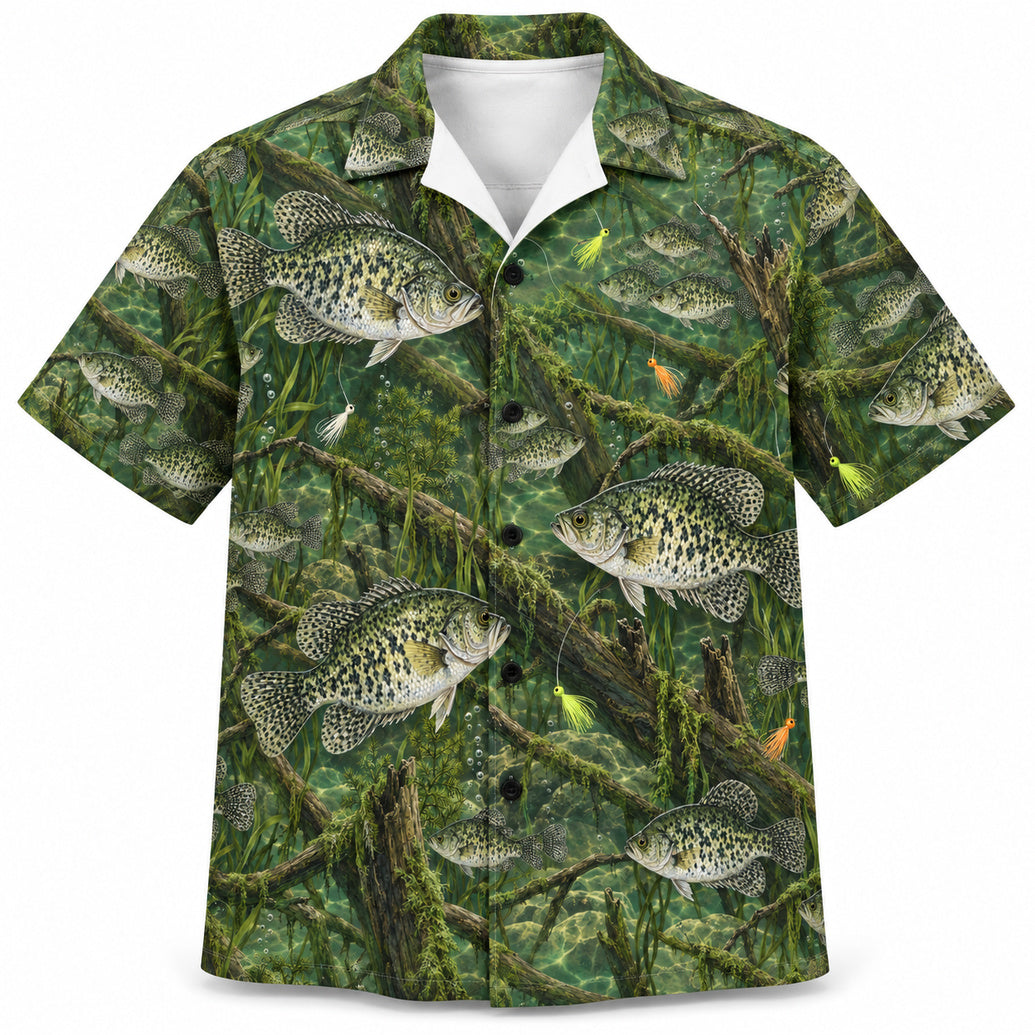Crappie Timber Jigwater Hawaiian Shirt