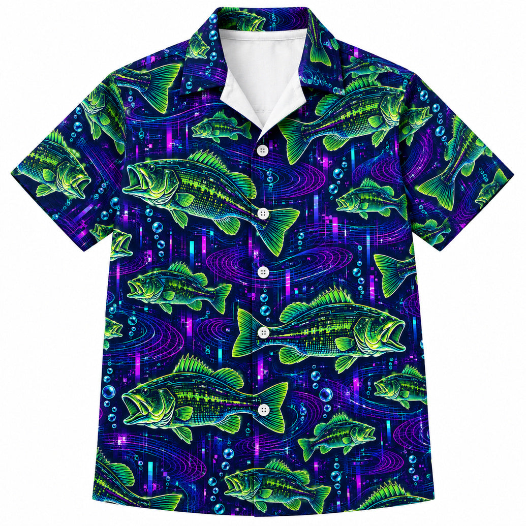 Gridflash Largemouth Hawaiian Shirt