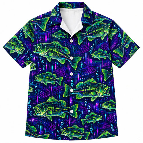 Gridflash Largemouth Hawaiian Shirt