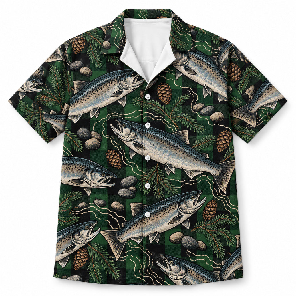Cabin Check Chinook Hawaiian Shirt