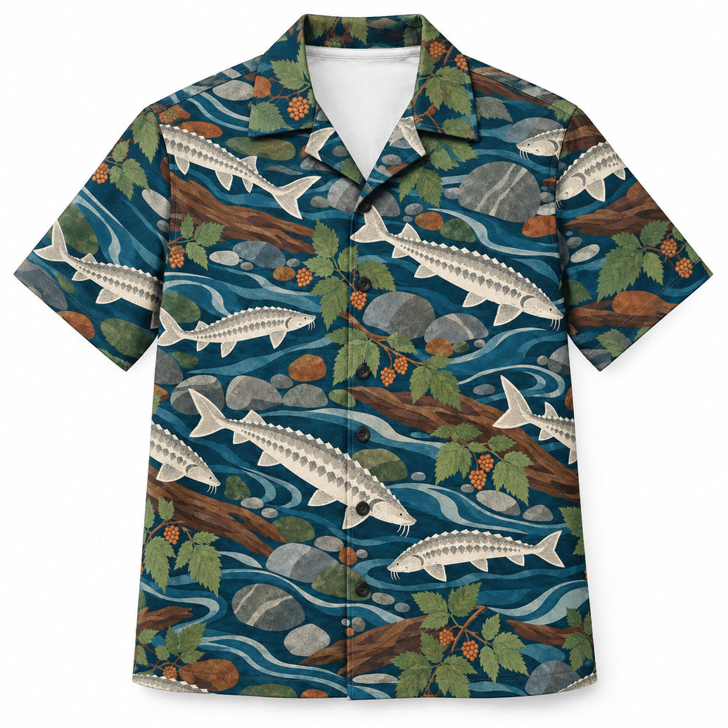 Sturgeon Riverline Heritage Hawaiian Shirt