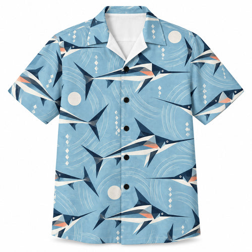 Broadbill Prism Current Hawaiian Shirt