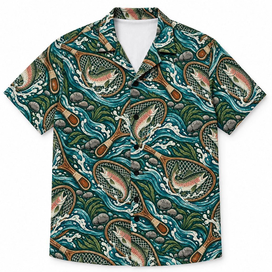 Netted Rainbow Run Hawaiian Shirt