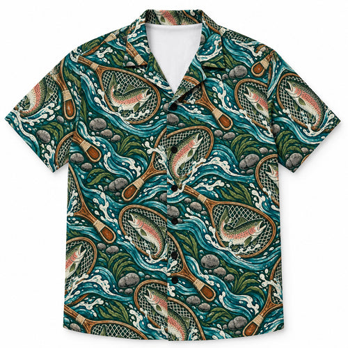 Netted Rainbow Run Hawaiian Shirt