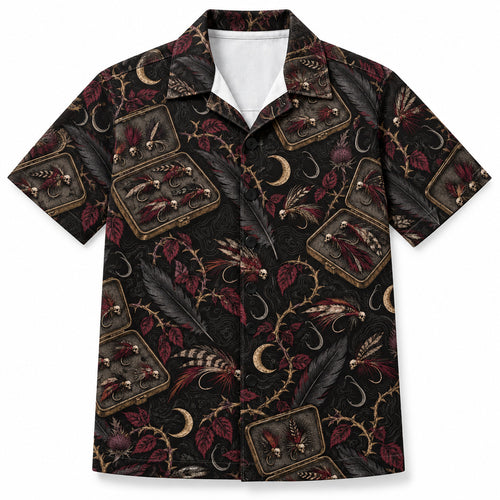 Nightfly Bone Beads Hawaiian Shirt