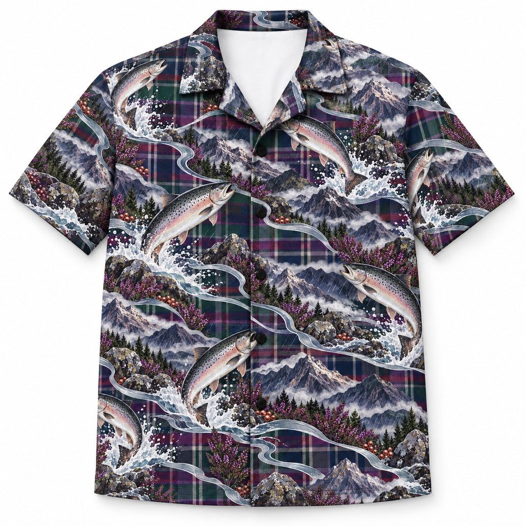 Highland Leap Plaid Hawaiian Shirt