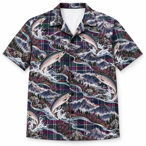 Highland Leap Plaid Hawaiian Shirt