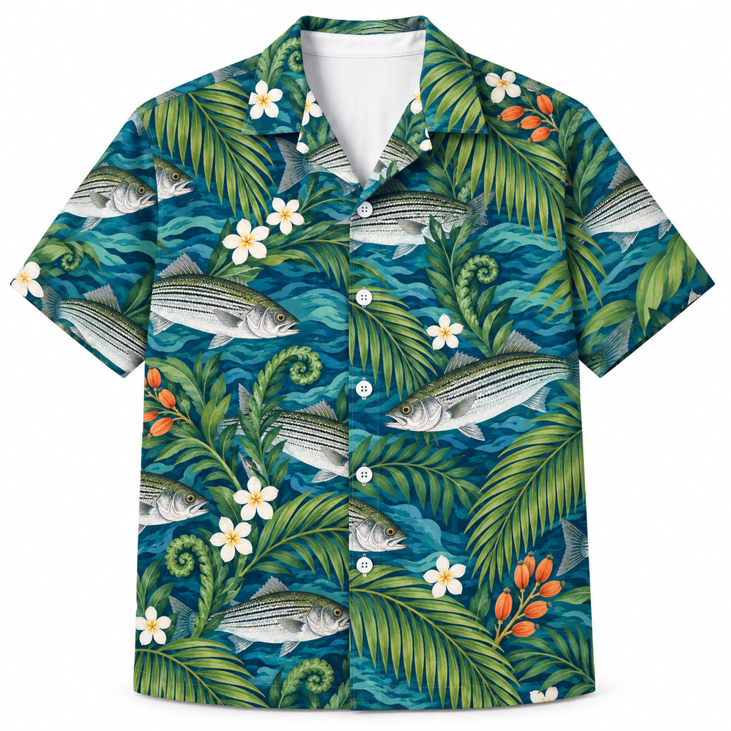 Palmwater Striper Canopy Hawaiian Shirt
