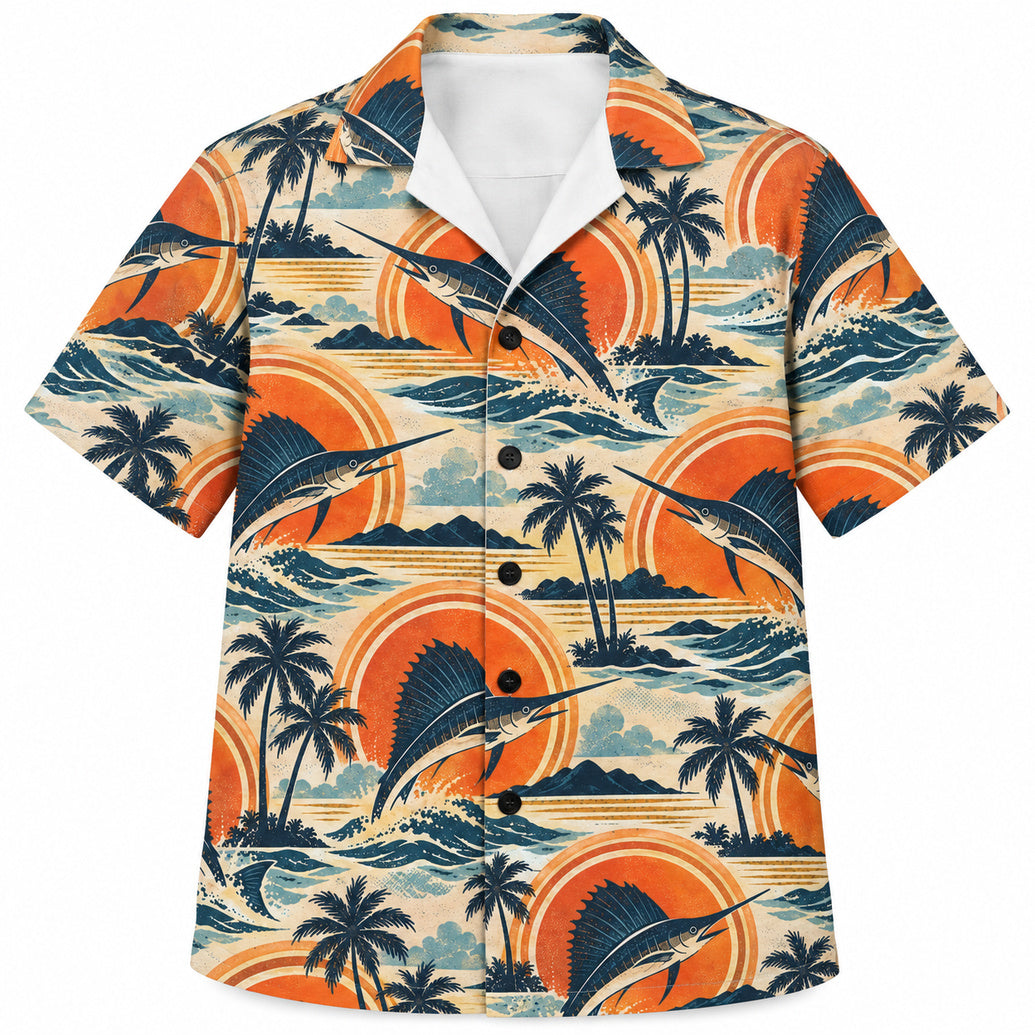 Sundisc Billfish Boulevard Hawaiian Shirt