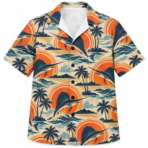 Sundisc Billfish Boulevard Hawaiian Shirt